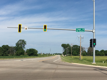 Turn left at Koerner Road